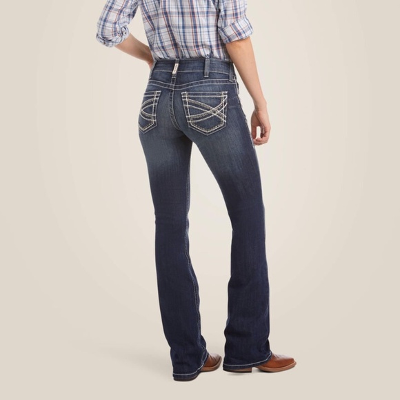 R.E.A.L. Mid Rise Stretch Entwined Boot Cut Jean - Size 26 - Picture 1 of 8